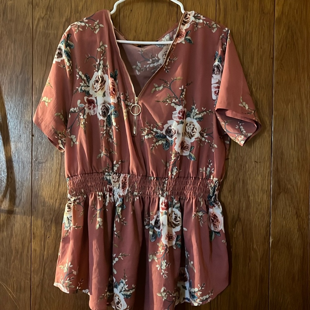Mauve floral top
